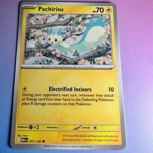 pachirisu - 051/132 (common) — pokemon: mega evolutions
